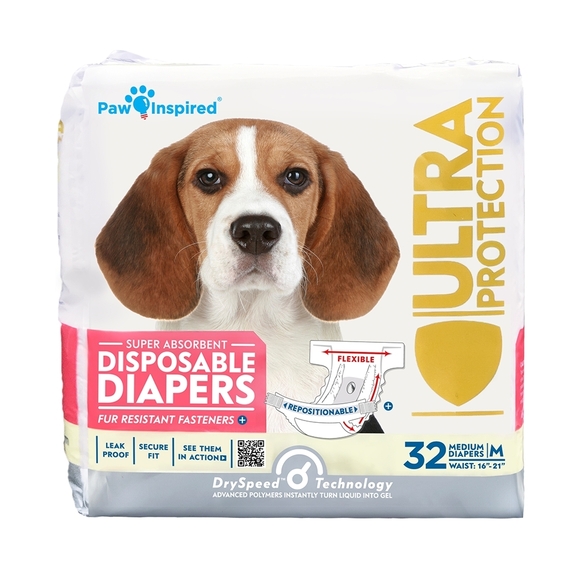Paw Inspired Other - Paw Inspired NIP Super Absorbent 32 Count Female Dog Disposable Diapers Medium